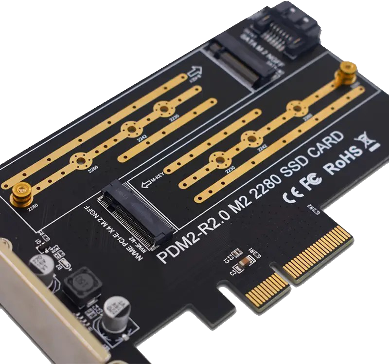 Картица Tishric PCIx4 во M.2 NVMe