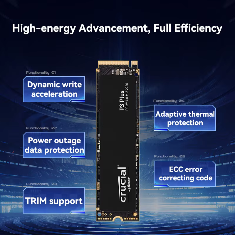 Crucial 1TB PCIe 4.0 T500 М2 диск